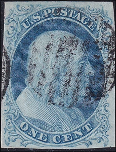 US Scott #7, 2025 PF Graded 85 Cert, Used, VF/XF, Position 41R2, SCV $215. - Picture 1 of 2