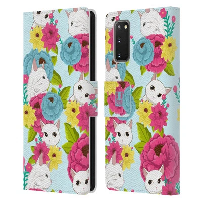 HEAD CASE DESIGNS FLORAL & ANIMAL PATTERN LEATHER BOOK CASE FOR SAMSUNG PHONES 1 - Image 1 of 4