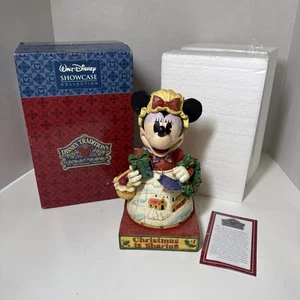 Enesco Jim Shore Disney Traditions Heartwarming Holiday Minnie Mouse Figure Box - Picture 1 of 4