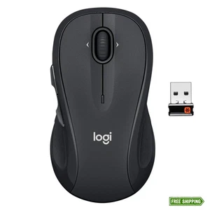 Logitech M510 Wireless Mouse, Programmable - Graphite - Picture 1 of 8