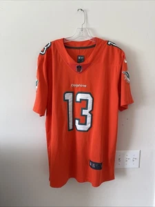 Nike On Field NFL Orange Men’s Medium Miami Dolphins Dan Marino #13 Jersey - Picture 1 of 5