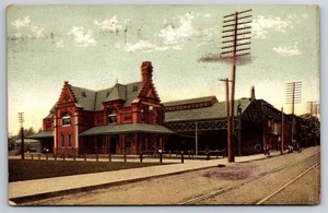 Cornwall & Libanon Railroad Station Lebanon Pennsylvania PA Train Depot 1912 PC - Bild 1 von 2