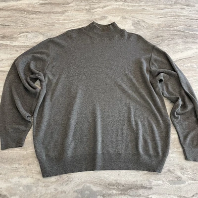 Suéter de Colección Años 70 Clásicos por Palmland Cuello Simulado Para Hombre XL Gris Minimalista Foto 1 de 4