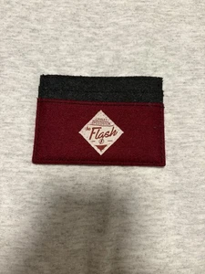 The Flash "Scarlet Speedster" Red Felt ID Cardholder Wallet DC Comics Pre Owned - Picture 1 of 6