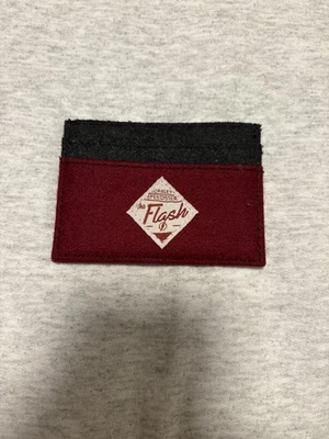 The Flash "Scarlet Speedster" Red Felt ID Cardholder Wallet DC Comics Pre Owned - Image 1 of 4