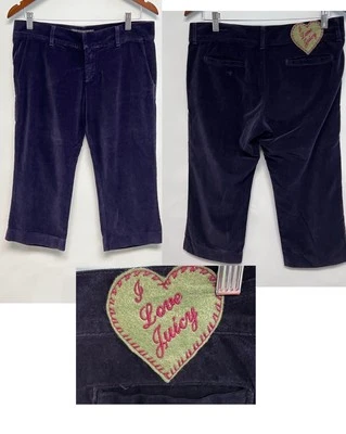 De Colección Y2K Juicy Couture Jeans Pantalones Carpi Valor Logo Parche 34x 31.5 Raro Encontrar Azul Foto 1 de 4