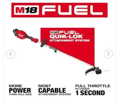 Milwaukee M18 18V Battery String Trimmer - Red (2825-21ST) Kit - Image 1 of 2