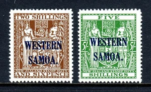 SAMOA — SCOTT 175, 176 — 1935 POSTAL FISCAL SAMOA SOBREIMPRESIONES — MNH — SCV $35+ - Imagen 1 de 2