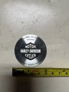 Genuine Harley Davidson "COOLEST BIKE ON THE STREET" AWARD BADGE EMBLEM - Picture 1 of 4