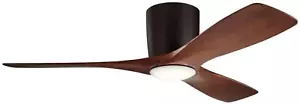 Kichler Volos 48 Inch Ceiling Fan with LED Light and Wall Control in Satin Natur - Picture 1 of 12