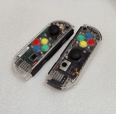 Nintendo Switch Custom Joycons Clear Joy-Con Controller JOYCON - Image 1 of 3