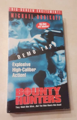 Bounty Hunters VHS 1997 Michael Dudikoff NEW SEALED Screener 1990s Action Movie - Image 1 of 4
