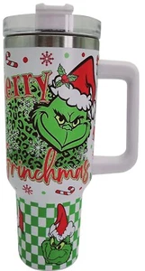 Merry Grinchmas weiß 40oz. Warm/Kalt Becher - Bild 1 von 8