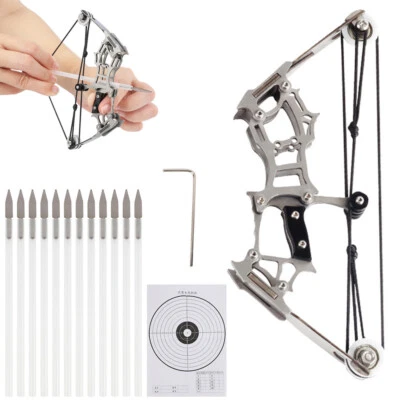 Mini Kit de Arco Compuesto de 6" Flechas de Arco de Bolsillo Objetivo Tiro con Arco Juguete Regalos Foto 1 de 4