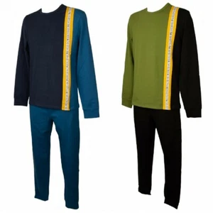 BIKKEMBERGS Herren Schlafanzug Heimanzug Interlock Baumwolle Winter Langarm - Bild 1 von 9