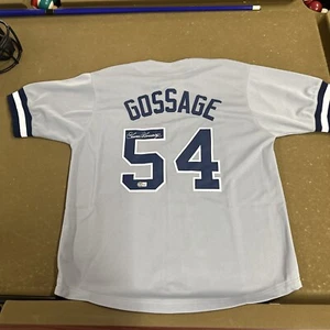 Goose Gossage Autographed Pro Style Baseball Jersey Grey (Beckett) - Picture 1 of 3