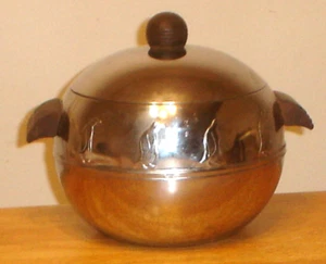 Vintage Art Deco West Bend Pinguin Heiß & Kalt Servierer / Chrom Eiskübel - Bild 1 von 8