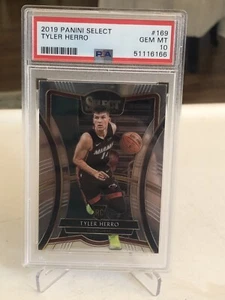 2019 Panini Select Tyler Herro RC PSA 10 Gem Mint #169 Rookie - Picture 1 of 2