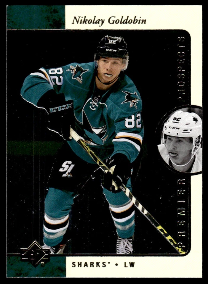 2015-16 SP Authentic 1995-96 Retro Nikolay Goldobin Rookie San Jose Sharks #R54 - Image 1 of 2