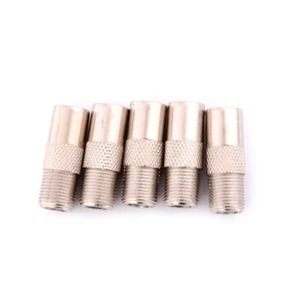5x F Type Female To TV Aerial RF Coaxial Male Connector Adapter Plug. A^JF - Zdjęcie 1 z 8