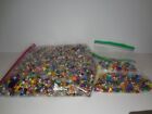 Assorted Lot Of  Beads Various Shapes Sizes Colors Plastic Huge Lot- 3 Lbs.