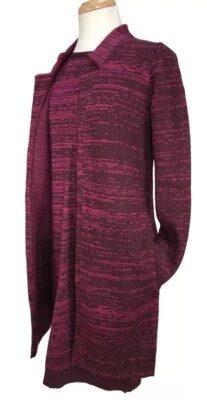 NUEVO SIN ETIQUETAS H by Halston Conjunto de Chaqueta y Vestido Vaina para Mujer XXS Granate Brezo Patrón Foto 1 de 4