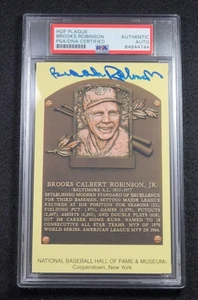 BROOKS ROBINSON Signed Hall of Fame Induction Card-Baltimore Orioles-PSA - Picture 1 of 4