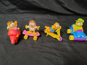 Juego completo de 4 juguetes Happy Meal McDonald's Garfield 1988-89  - Imagen 1 de 12