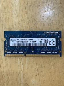 4GB 1RX8 PC3L-12800S-11-13-B4 laptop memory SK Hynix - Photo 1/2