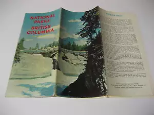 1939 Nationalparks in British Columbia Kanada Broschüre mit Karte - Bild 1 von 7