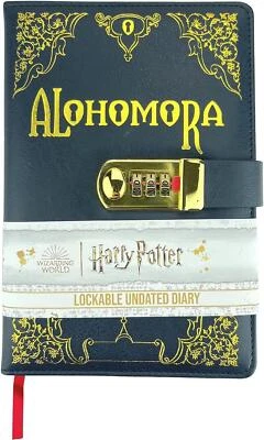 Harry Potter Secret Diary A5 Lockable Alohomora Undated Journal Notebook Gift - Image 1 of 4