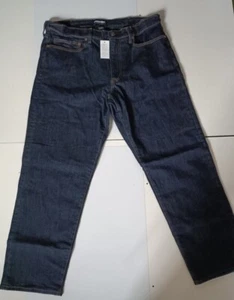 Land's End Men's Stretch Denim Jeans, Traditional Fit Dark Rinse Size 36 30 . - Picture 1 of 16