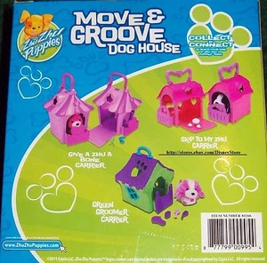 Zhu Zhu Mascotas Cachorros Movimiento/Ranura Cachorro Perro Casa Juego Juego Juego PORTADOR DE VIAJE NUEVO - Imagen 1 de 8