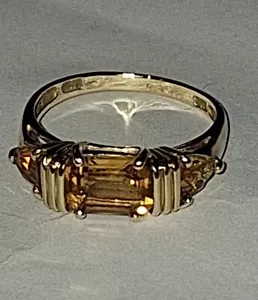 Vintage 14k Yellow Gold Citrine Women's Ring - Picture 1 of 9