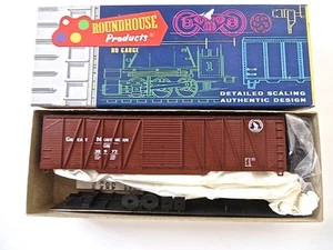 Roundhouse 2104 HO Kit 50’ Outside Brace Great Northern Boxcar Kit Brand New - Picture 1 of 4