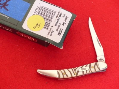 Faca Case XX USA 610096 listra de zebra osso 3" palito minúsculo 2005 na caixa - Imagem 1 de 3