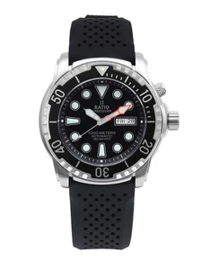 Ratio FreeDiver Helium-Safe 1000M Saphir Automatik 1068HA90-34VA-BLK Herrenuhr - Picture 1 of 6