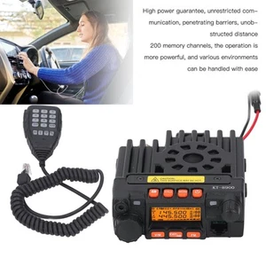 Dual Band Transceiver Mobile Radio 25W 200 Memory Vhf Uhf Two Way Mobile C HLF - Zdjęcie 1 z 12