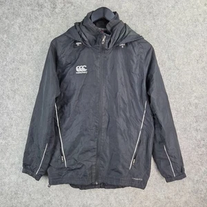 Canterbury Jacket Mens Small Black Full Zip Hood Pockets 12705 - Bild 1 von 9