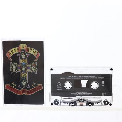 Guns and Roses Appetite for Destruction Cassette Tape 1987 - Image 1 of 2