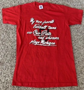 Vintage 90s Ohio State Buckeyes Michigan Rivalry The Game Single Stitch T-Shirt - Bild 1 von 7