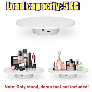 15/20CM Display Stand 360° Electric Battery/Plug-in Power Turntable Show Holder - Picture 1 of 12