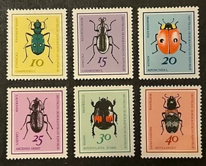 Travelstamps: 1968 Germany DDR Stamps Scott #1048-1053 Insects Set of 6 MNH OG - Picture 1 of 5