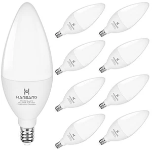 LED Candelabra Light Bulbs E12 Small Base Daylight 5000K, Type B Shape Light ... - Picture 1 of 7