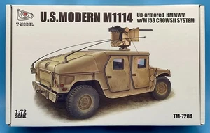 T-Model 1/72 TM-7204 U. S. Modern M1114 Up-Armored HMMWV w/M153 CrowsII System - Picture 1 of 2