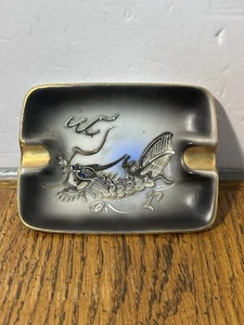 Vintage Moriage Dragonware Hand Painted Dragon Ashtray Made in Japan 1950s - Picture 1 of 19