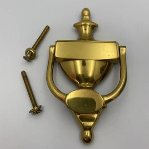 Vintage Brass Classic Door Knocker with Hardware. 7.5’’x 4” - See Description - Picture 1 of 10