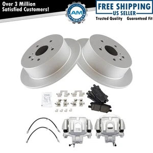 Rear Brake Pad & Rotor Kit Ceramic Premium G-Coated For 04-07 Toyota Highlander - Picture 1 of 12