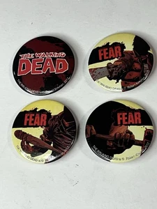 4 Walking Dead Werbe Buttons 2012 Something to Fear G B - Bild 1 von 4