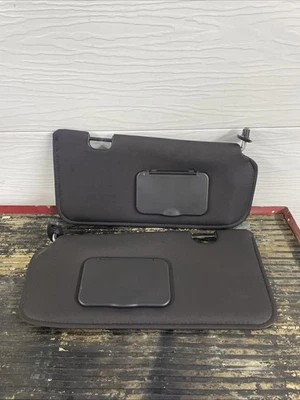 2001-2007 Ford Escape Mazda Tribute Driver & Passenger Sun Visor Pair Black Read - Image 1 of 4